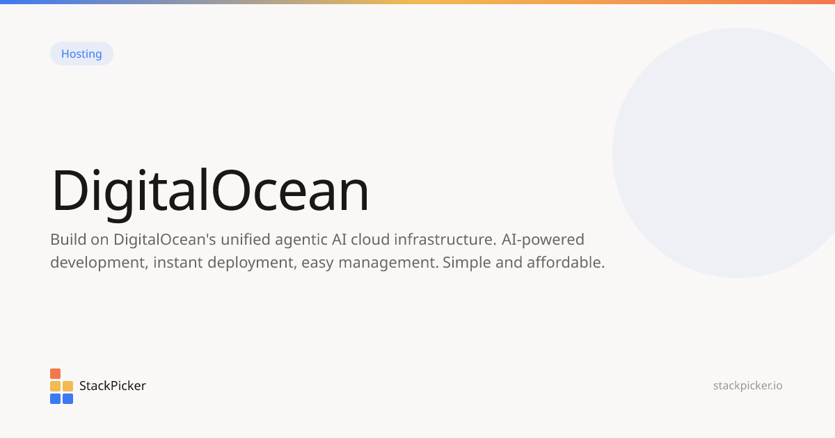 DigitalOcean | StackPicker